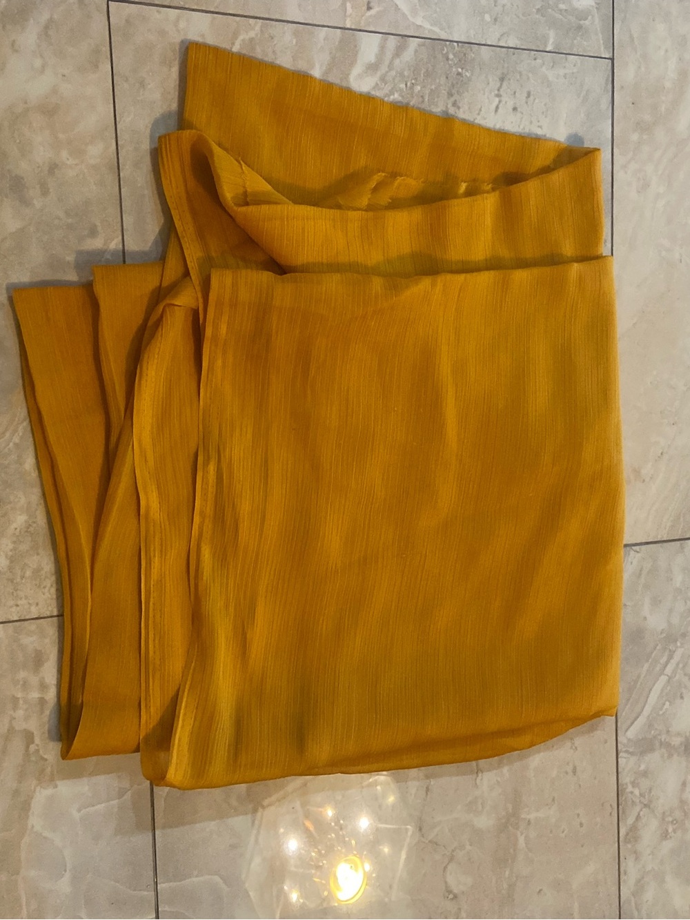 Indian Women’s Mustard Yellow Sheer Long Scarf Dupatta Neck Wrap Stole Shawl
